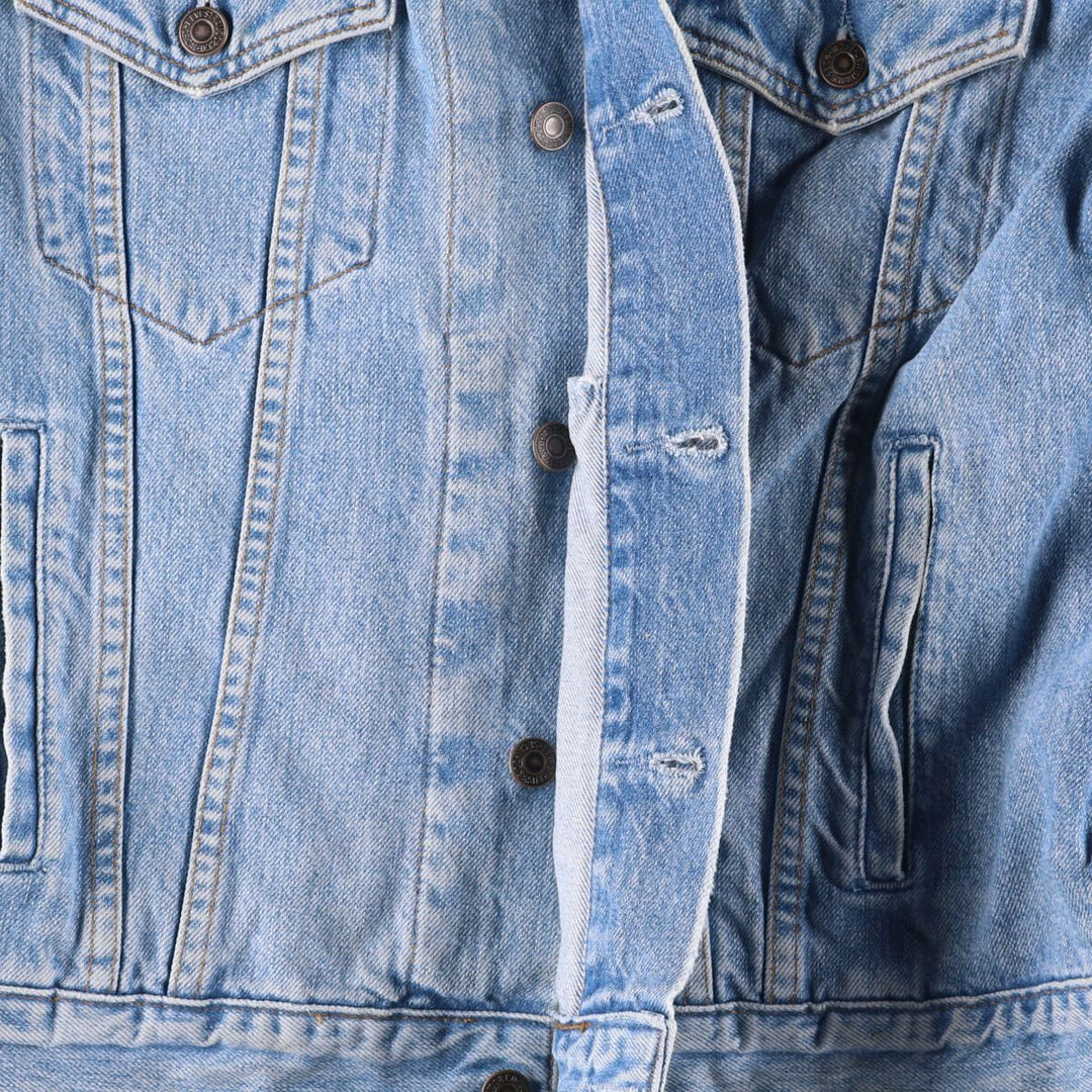 90'S Levi's 70503-02 Euro Model Denim Jacket, G-Jean, Men's Size L, Vintage cotton blue type Vintage Second Hand