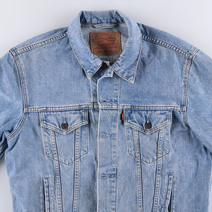 90'S Levi's 70503-02 Euro Model Denim Jacket, G-Jean, Men's Size L, Vintage cotton blue type Vintage Second Hand