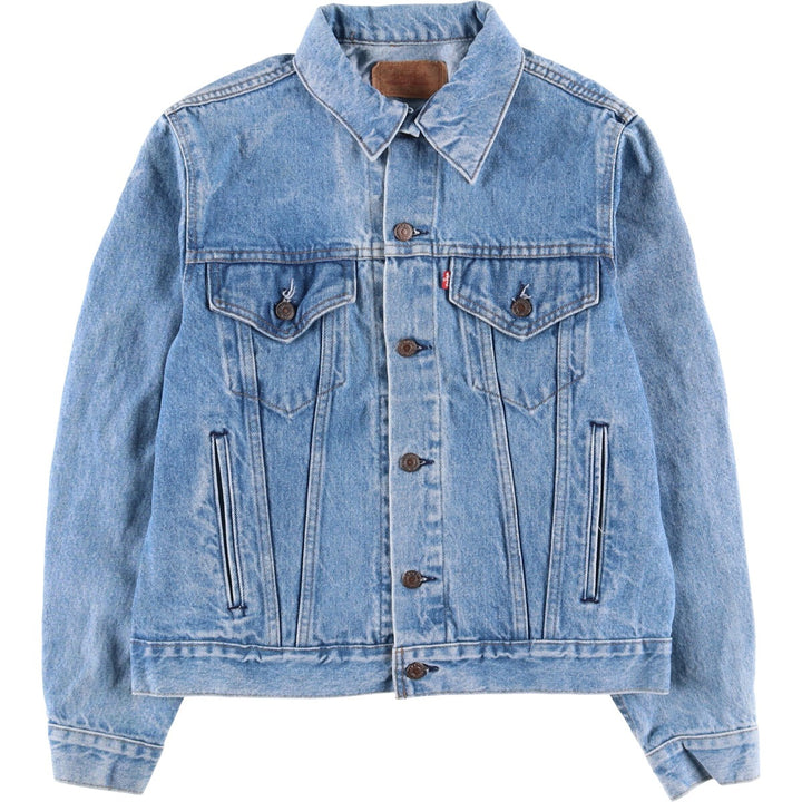 90'S Levi's 70506-0214 denim jacket, denim jacket, made in USA, men's size M, vintage unclear blue type Vintage Second Hand