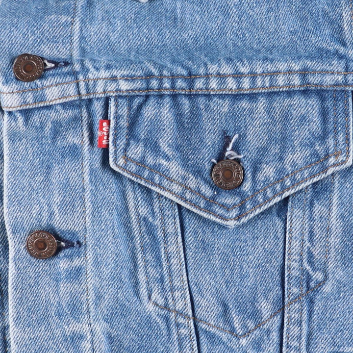 90'S Levi's 70506-0214 denim jacket, denim jacket, made in USA, men's size M, vintage unclear blue type Vintage Second Hand