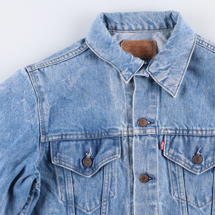 90'S Levi's 70506-0214 denim jacket, denim jacket, made in USA, men's size M, vintage unclear blue type Vintage Second Hand
