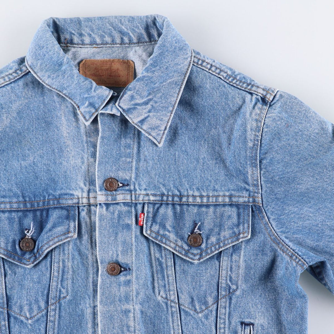 90'S Levi's 70506-0214 denim jacket, denim jacket, made in USA, men's size M, vintage unclear blue type Vintage Second Hand