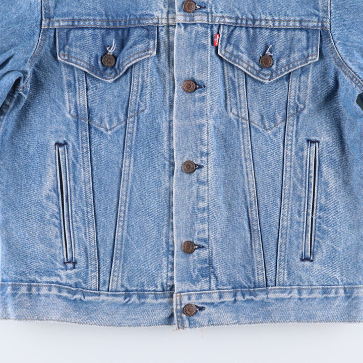 90'S Levi's 70506-0214 denim jacket, denim jacket, made in USA, men's size M, vintage unclear blue type Vintage Second Hand