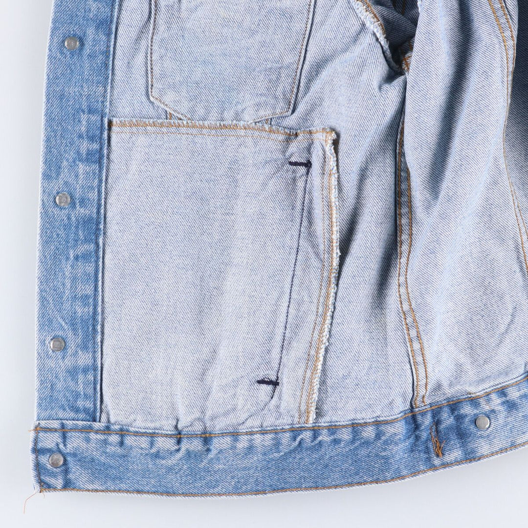90'S Levi's 70506-0214 denim jacket, denim jacket, made in USA, men's size M, vintage unclear blue type Vintage Second Hand