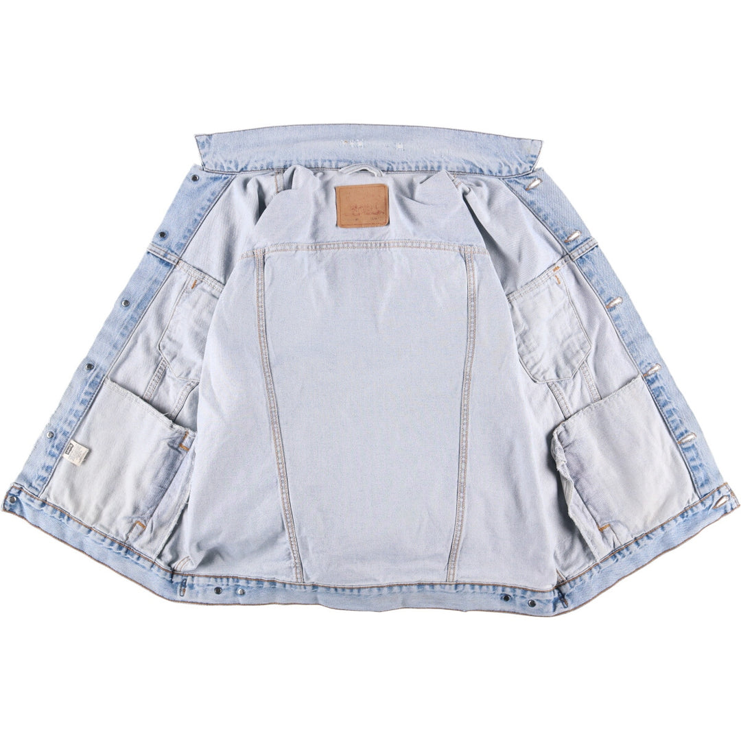 90'S Levi's 70507-0389 denim jacket, made in the USA, men's XXL size, vintage cotton blue type Vintage Second Hand