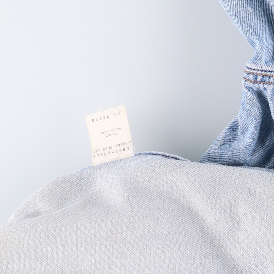 90'S Levi's 70507-0389 denim jacket, made in the USA, men's XXL size, vintage cotton blue type Vintage Second Hand