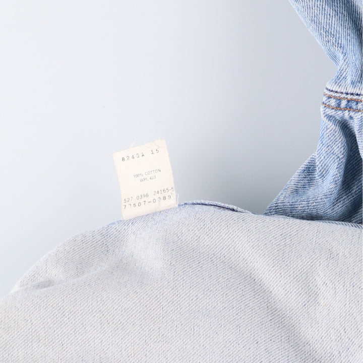 90'S Levi's 70507-0389 denim jacket, made in the USA, men's XXL size, vintage cotton blue type Vintage Second Hand