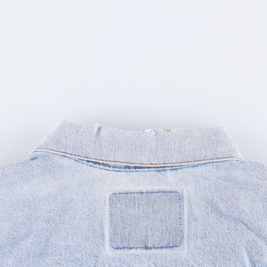 90'S Levi's 70507-0389 denim jacket, made in the USA, men's XXL size, vintage cotton blue type Vintage Second Hand