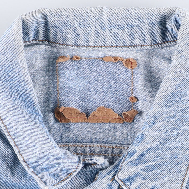 90'S Levi's 70507-4890 denim jacket, denim jacket, made in USA, men's XL size, vintage cotton blue type Vintage Second Hand