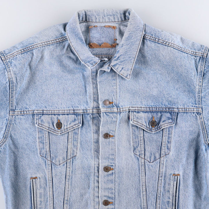 90'S Levi's 70507-4890 denim jacket, denim jacket, made in USA, men's XL size, vintage cotton blue type Vintage Second Hand