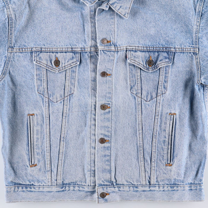 90'S Levi's 70507-4890 denim jacket, denim jacket, made in USA, men's XL size, vintage cotton blue type Vintage Second Hand