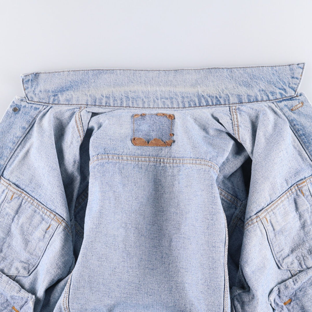 90'S Levi's 70507-4890 denim jacket, denim jacket, made in USA, men's XL size, vintage cotton blue type Vintage Second Hand