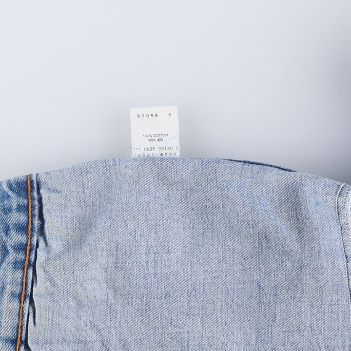 90'S Levi's 70507-4890 denim jacket, denim jacket, made in USA, men's XL size, vintage cotton blue type Vintage Second Hand