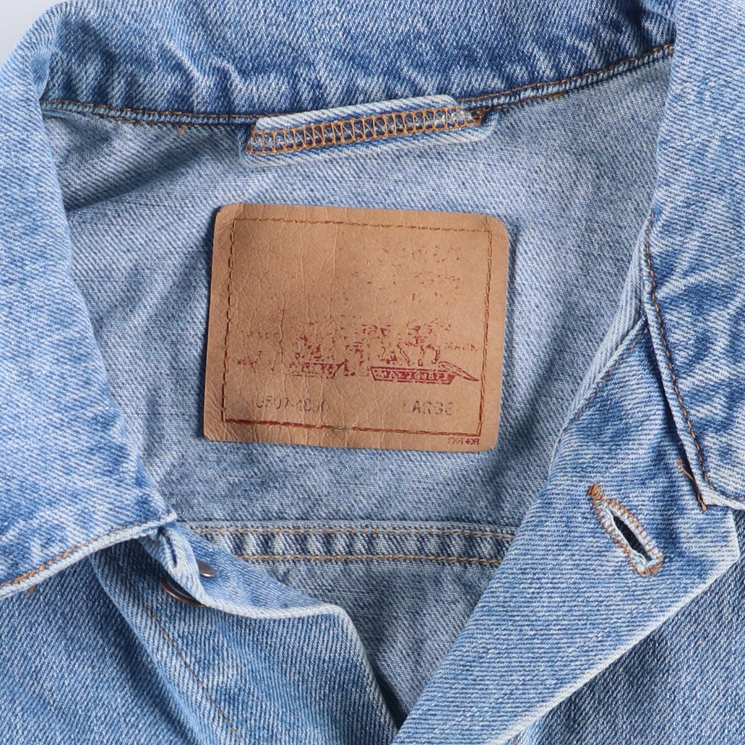 90'S Levi's 70507-4890 denim jacket, denim jacket, made in USA, men's XL size, vintage cotton blue type Vintage Second Hand