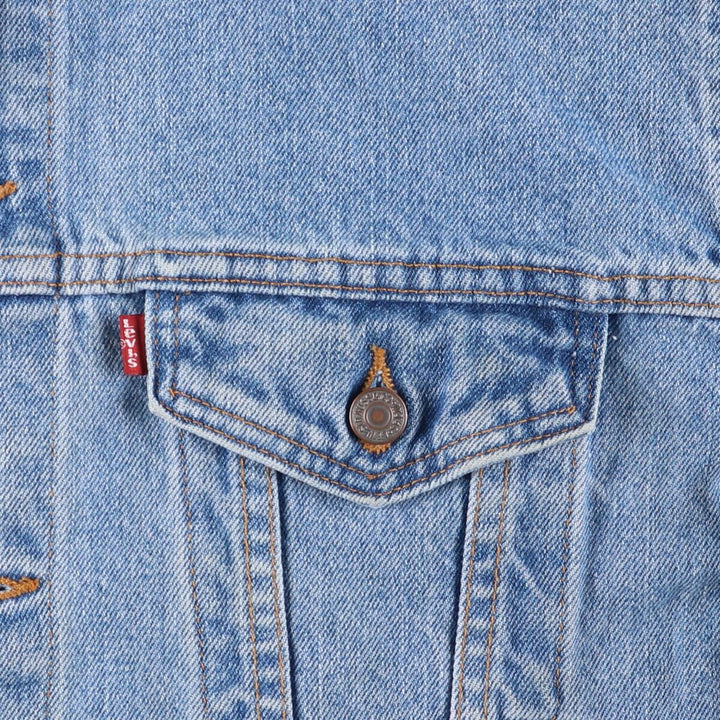 90'S Levi's 70507-4890 denim jacket, denim jacket, made in USA, men's XL size, vintage cotton blue type Vintage Second Hand