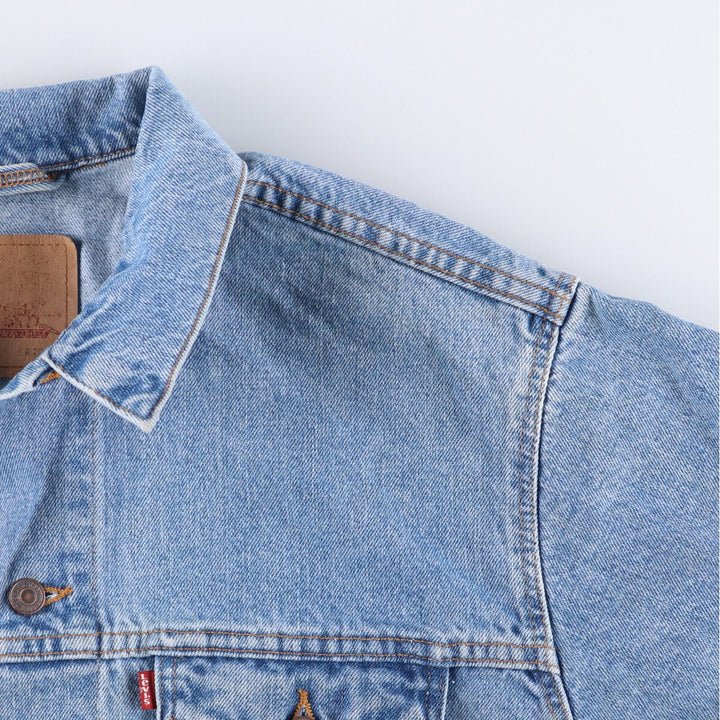 90'S Levi's 70507-4890 denim jacket, denim jacket, made in USA, men's XL size, vintage cotton blue type Vintage Second Hand