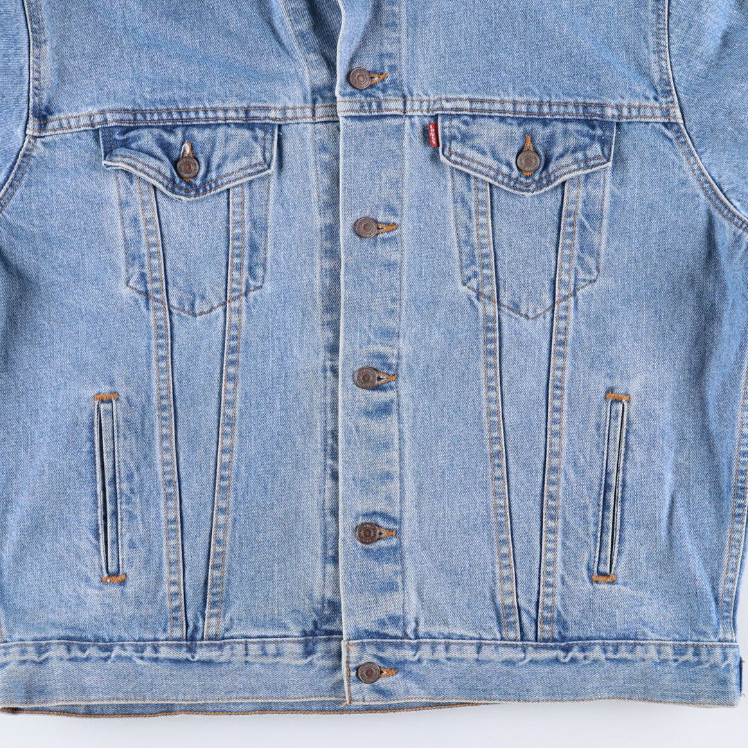 90'S Levi's 70507-4890 denim jacket, denim jacket, made in USA, men's XL size, vintage cotton blue type Vintage Second Hand