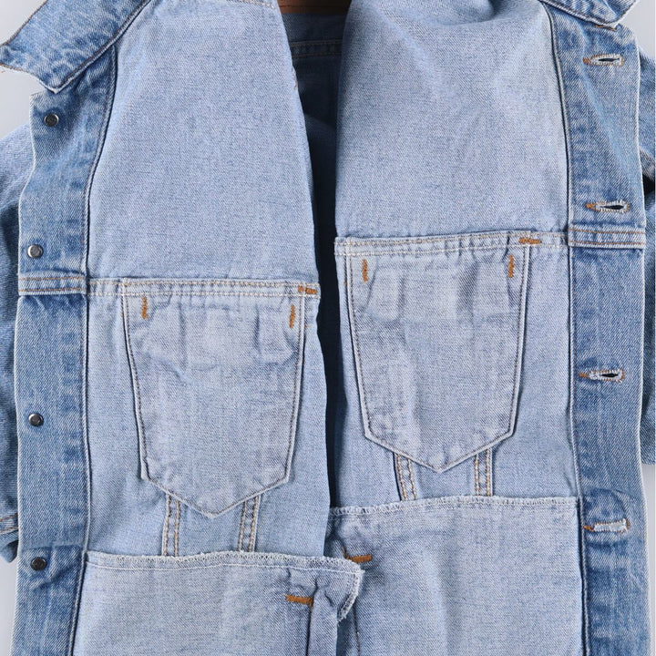 90'S Levi's 70507-4890 denim jacket, denim jacket, made in USA, men's XL size, vintage cotton blue type Vintage Second Hand