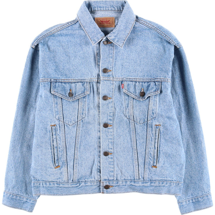 90'S Levi's 70507-4890 denim jacket, denim jacket, made in the USA, men's size L, vintage cotton blue type Vintage Second Hand