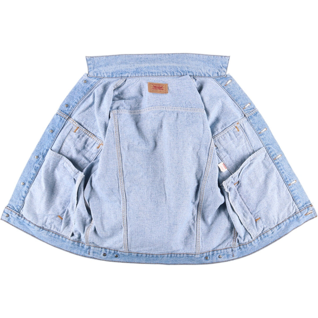90'S Levi's 70507-4890 denim jacket, denim jacket, made in the USA, men's size L, vintage cotton blue type Vintage Second Hand