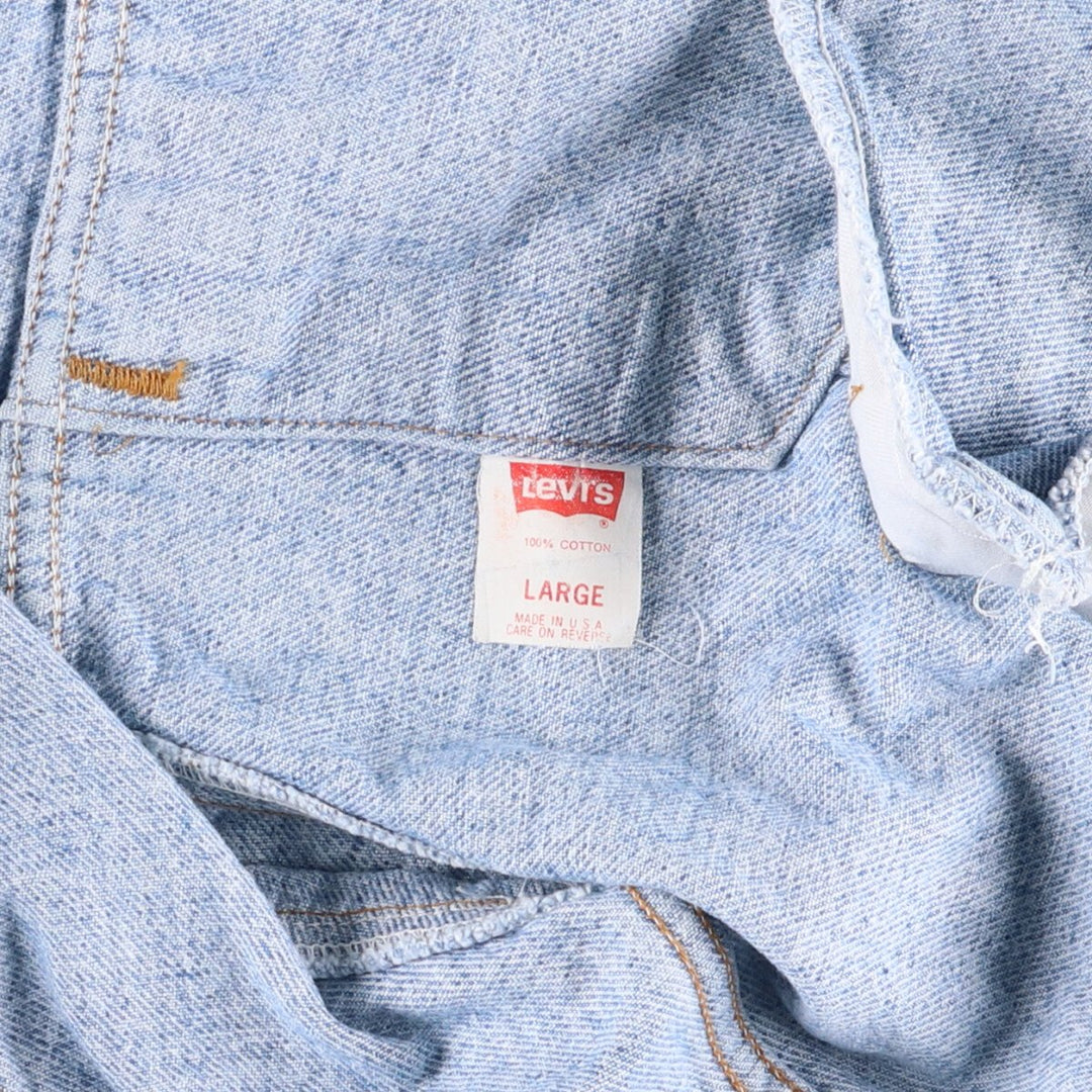 90'S Levi's 70507-4890 denim jacket, denim jacket, made in the USA, men's size L, vintage cotton blue type Vintage Second Hand