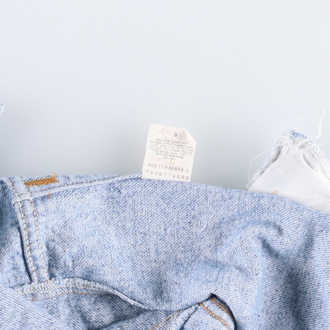 90'S Levi's 70507-4890 denim jacket, denim jacket, made in the USA, men's size L, vintage cotton blue type Vintage Second Hand