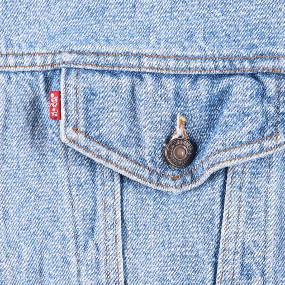 90'S Levi's 70507-4890 denim jacket, denim jacket, made in the USA, men's size L, vintage cotton blue type Vintage Second Hand