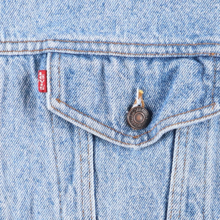 90'S Levi's 70507-4890 denim jacket, denim jacket, made in the USA, men's size L, vintage cotton blue type Vintage Second Hand