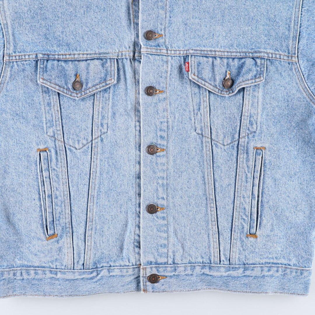 90'S Levi's 70507-4890 denim jacket, denim jacket, made in the USA, men's size L, vintage cotton blue type Vintage Second Hand