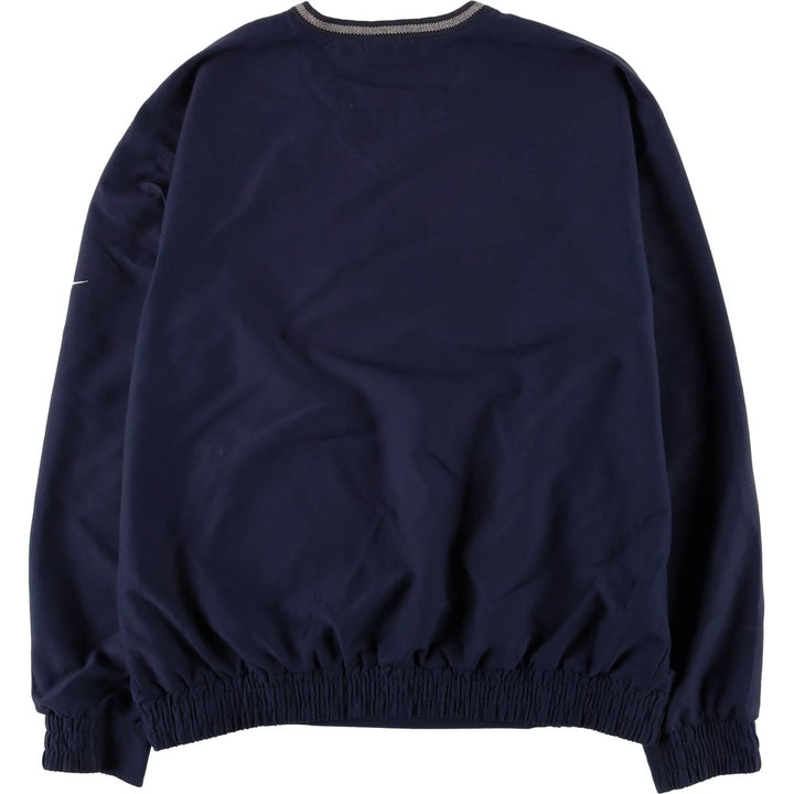 Nike Golf V-neck warm-up pullover, men's size M polyester navy blue type Vintage Second Hand