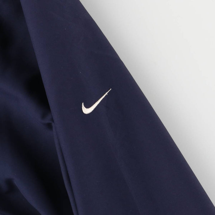 Nike Golf V-neck warm-up pullover, men's size M polyester navy blue type Vintage Second Hand