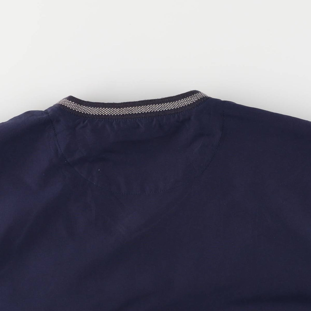 Nike Golf V-neck warm-up pullover, men's size M polyester navy blue type Vintage Second Hand
