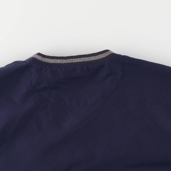 Nike Golf V-neck warm-up pullover, men's size M polyester navy blue type Vintage Second Hand