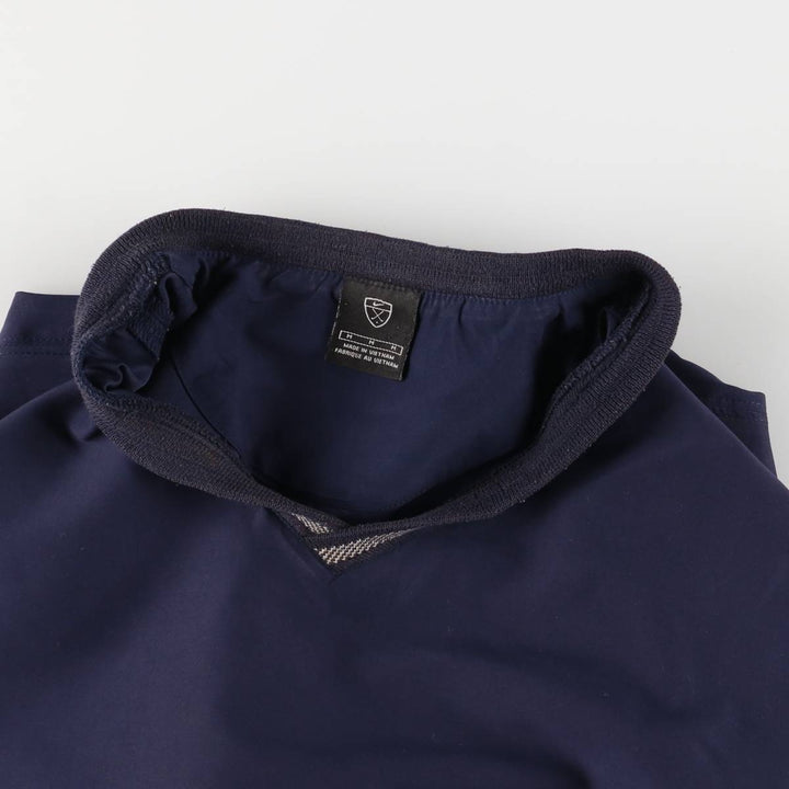 Nike Golf V-neck warm-up pullover, men's size M polyester navy blue type Vintage Second Hand