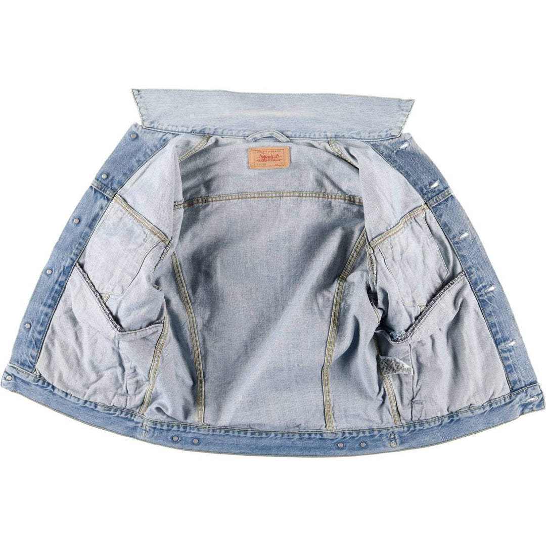 Levi's Euro Model Denim Jacket, Men's Size Medium cotton Blue type light blue Vintage Second Hand