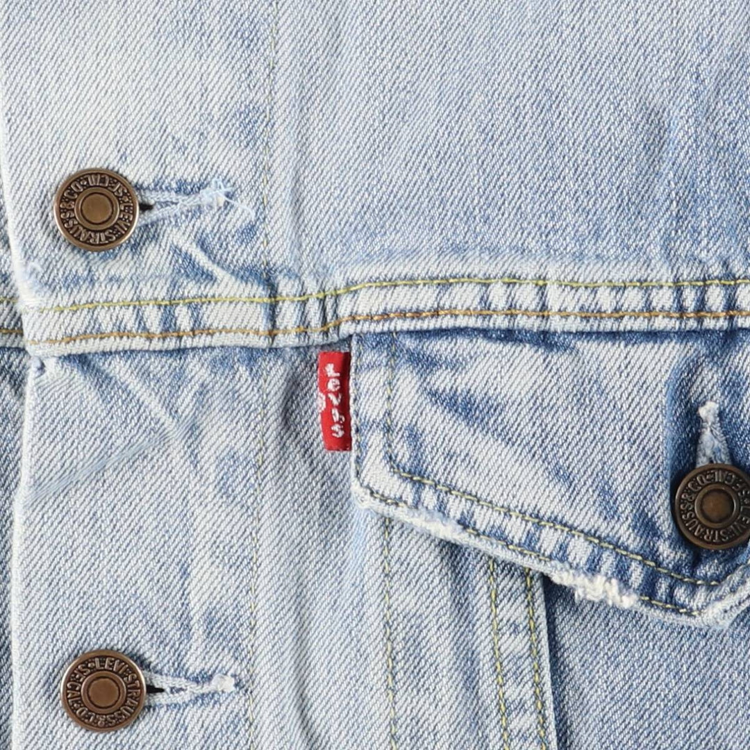Levi's Euro Model Denim Jacket, Men's Size Medium cotton Blue type light blue Vintage Second Hand