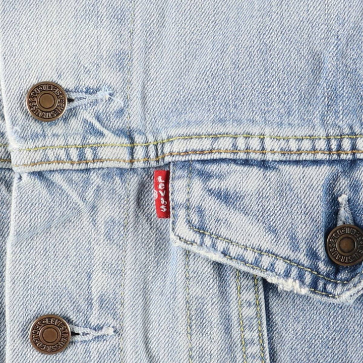 Levi's Euro Model Denim Jacket, Men's Size Medium cotton Blue type light blue Vintage Second Hand