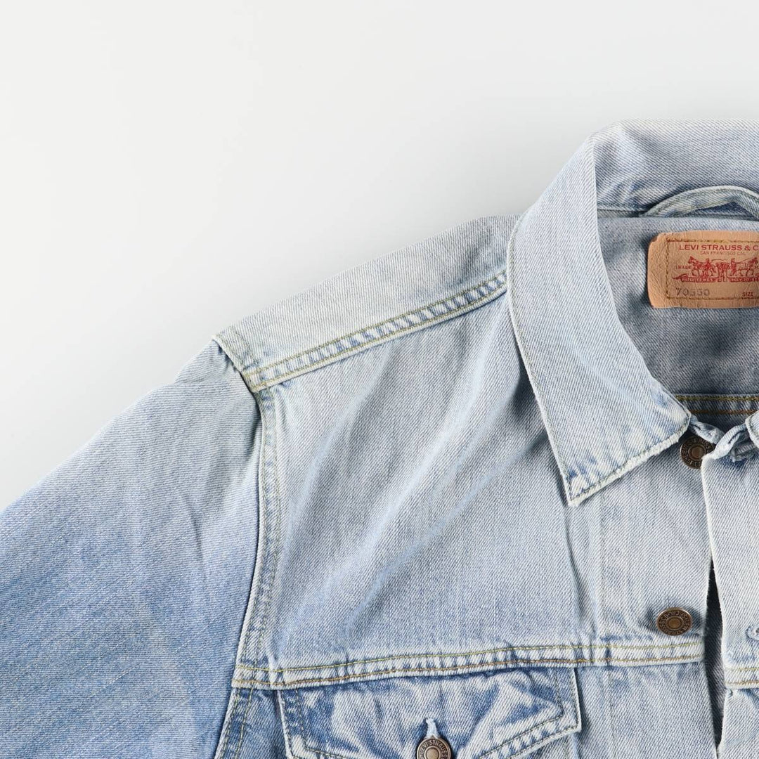 Levi's Euro Model Denim Jacket, Men's Size Medium cotton Blue type light blue Vintage Second Hand