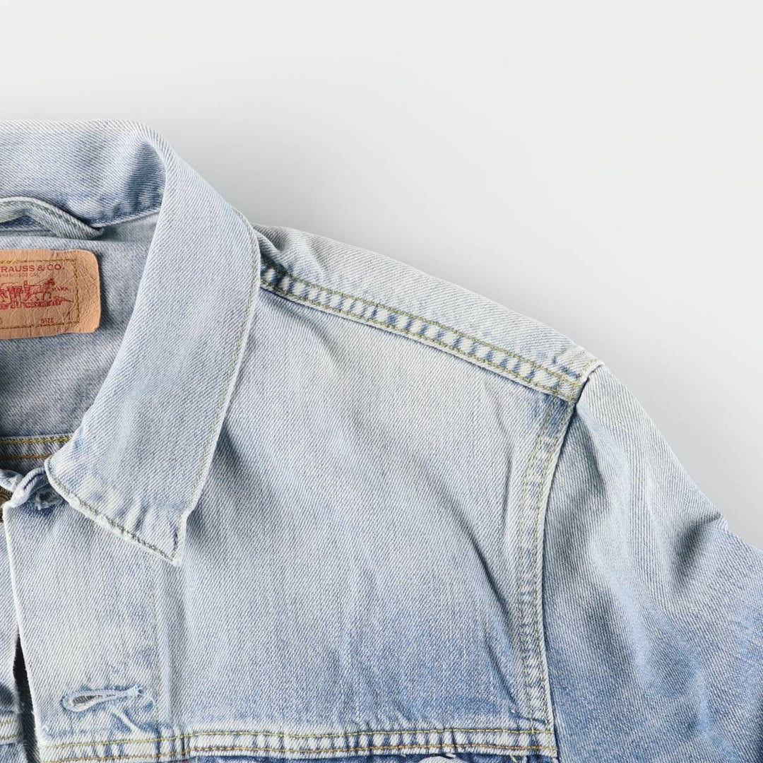 Levi's Euro Model Denim Jacket, Men's Size Medium cotton Blue type light blue Vintage Second Hand