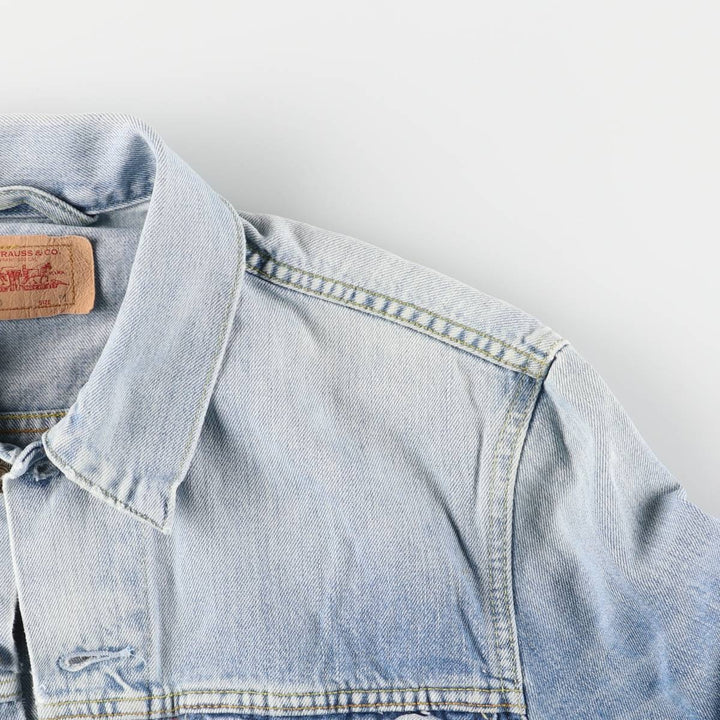Levi's Euro Model Denim Jacket, Men's Size Medium cotton Blue type light blue Vintage Second Hand