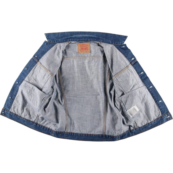 Levi's Euro Model Denim Jacket, Men's XL cotton blue type Vintage Second Hand