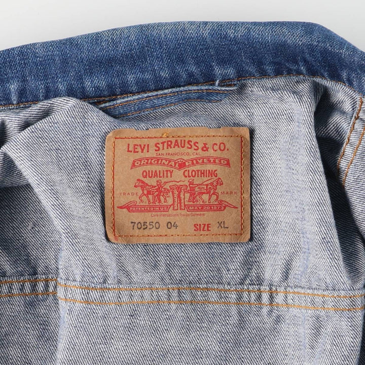 Levi's Euro Model Denim Jacket, Men's XL cotton blue type Vintage Second Hand