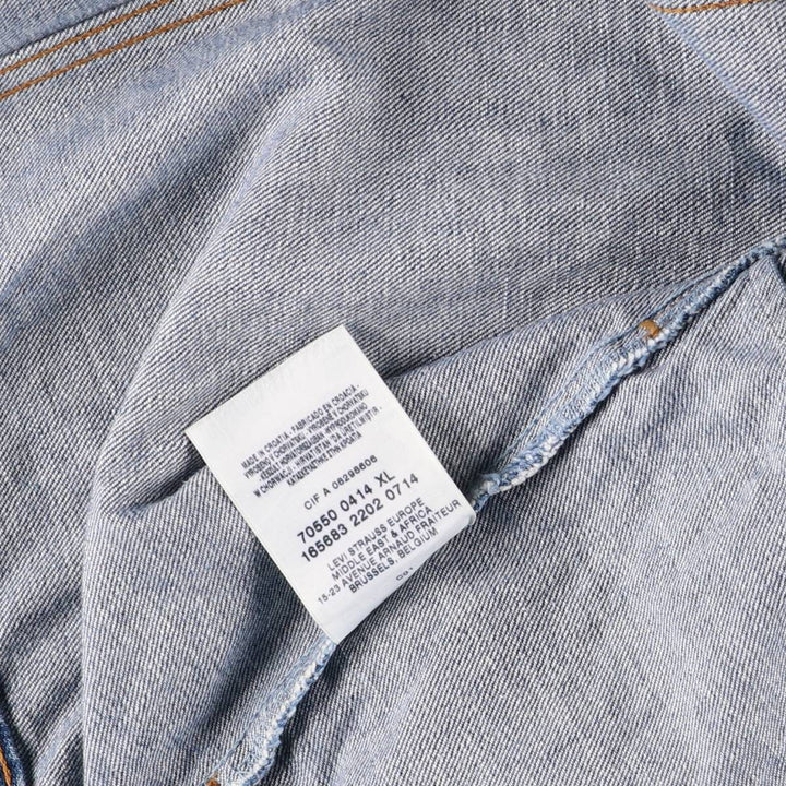 Levi's Euro Model Denim Jacket, Men's XL cotton blue type Vintage Second Hand