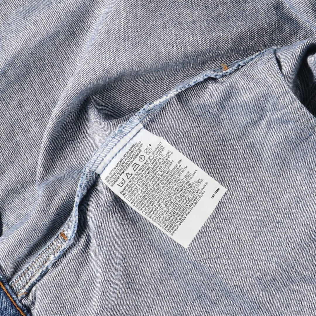 Levi's Euro Model Denim Jacket, Men's XL cotton blue type Vintage Second Hand