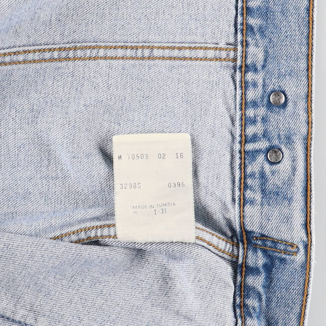 90'S Levi's 70503-0216 denim jacket, denim jacket, men's size M, vintage cotton blue type Vintage Second Hand