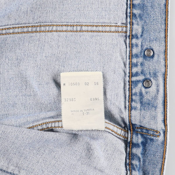 90'S Levi's 70503-0216 denim jacket, denim jacket, men's size M, vintage cotton blue type Vintage Second Hand
