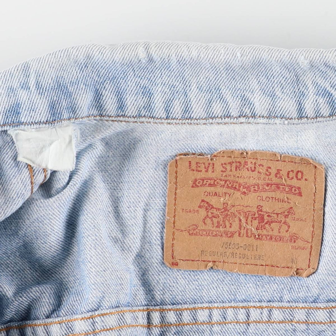 Levi's 70505-0211 Denim Jacket, Men's Medium, Vintage unclear blue type Vintage Second Hand