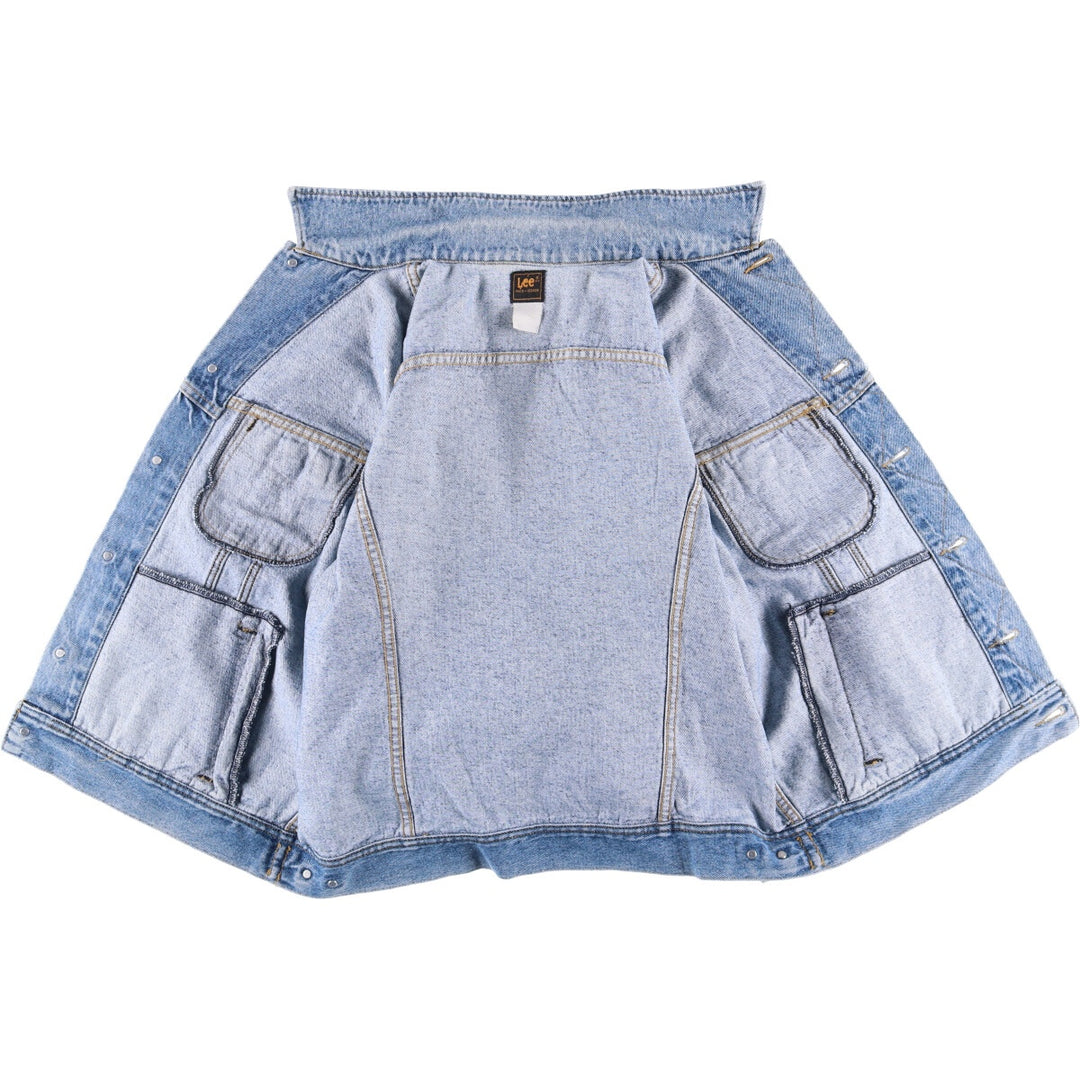 Vintage 80s-90'S Lee denim jacket, denim jacket, men's size L unclear blue type Vintage Second Hand