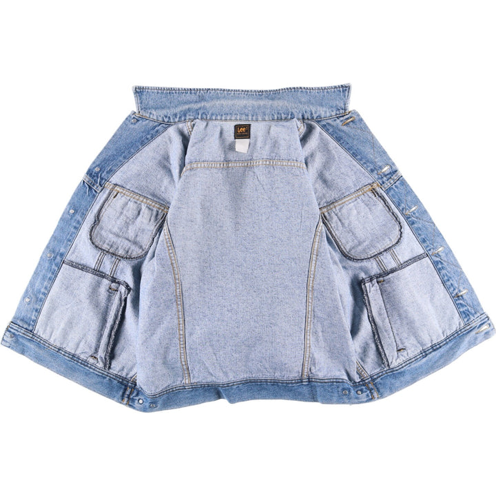 Vintage 80s-90'S Lee denim jacket, denim jacket, men's size L unclear blue type Vintage Second Hand