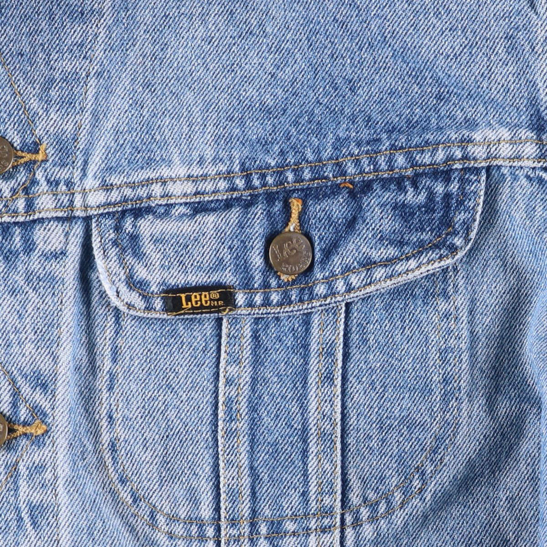 Vintage 80s-90'S Lee denim jacket, denim jacket, men's size L unclear blue type Vintage Second Hand